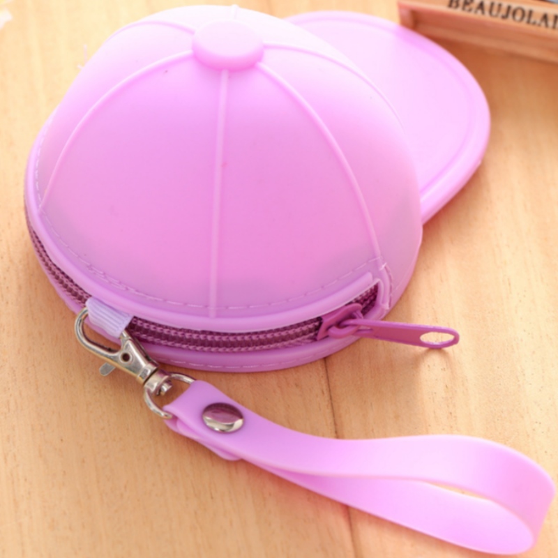 Силиконовый нулевой кошелек бейсболка сумка для монет мини-милая шляпа ключ сумка силиконовый нулевой кошелек сумка